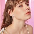 wholesale 925 Sterling Silver Cloud Opal Raindrop Zircon Hoop Earrings White Gold Plated-0-3
