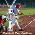 wholesale 925 Sterling Silver Cremation Urn Necklace with Baseball Player Design and Funnel Set - For Ashes of Loved Ones-0-2