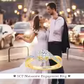 TOUPOP 18K Gold Plated Moissanite Personalized Name Ring-0-1