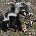 wholesale 925 Sterling Silver Elegant Skunk Earrings-0-4