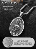 wholesale 925 Sterling Silver Buddha Pendant Necklace  - Meditation Zen Spiritual Jewelry for Men Women Gift-0-3