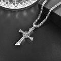 wholesale 925 Sterling Silver Celtic Knot Cross Crucifix Pendant Necklace for Men & Women-0-1