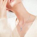 wholesale 925 Sterling Silver Cubic Zirconia Accent Celtic Knot Giraffe Pendant Necklace-0-1