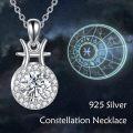 wholesale Sterling Silver Moissanite Zodiac Necklace Lab Created Diamond Gift-0-37