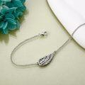wholesale 925 Sterling Silver Angel Wings Charm Bracelet for Women-0-4