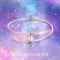 wholesale 925 Sterling Silver 925 & Rose Gold Freshwater Pearl Bangle Bracelet for Women Bridal Wedding Jewelry for Mom-0-5