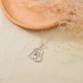 wholesale 925 Sterling Silver Sloth Heart Love You Forever Pendant Necklace Gift for Women Girls Mothers Day Birthday Anniversary Jewelry-0-4