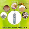 wholesale TOUPOP Bar Urn Necklace (dragonfly), Silver -0-2