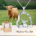 wholesale 925 Sterling Silver Cow Clover Pendant Necklace for Women Girls Friendship-0-4