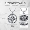 wholesale 925 Sterling Silver 925 Compass Cremation Urn Necklace for Ashes  - Keepsake Memorial Jewelry-0-4