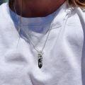 wholesale Sterling Silver Quartz Hummingbird Necklace Gift for Women Mom-0-29