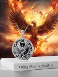wholesale Sterling Silver Celtic Phoenix Pendant Necklace Valentine s Day Gifts for Her-0-7