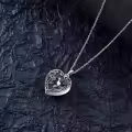TOUPOP 925 Sterling Silver Hummingbird Urn Heart Cremation Jewelry Pendant-0-4