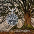 wholesale 925 Sterling Silver Celtic Knot Tree of Life Pendant Necklace  Norse Viking Jewelry for Men & Women-0-4