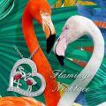 TOUPOP Sterling Silver & Stone Flamingo Pendant Necklace Gift for Women-0-1