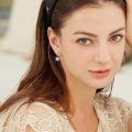 wholesale 925 Sterling Silver Princess Cut Zircon Earrings Wholesale With Pavé Detail-0-1