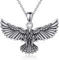 wholesale 925 Sterling Silver Flying Hawk Pendant Necklace - Mens Womens Gifts Jewelry-0-0