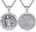 wholesale 925 Sterling Silver Golf Pendant Necklace Sport s for Him-0-0