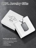 wholesale 925 Sterling Silver Black Stone Engraved Cross Dog Tag Pendant Necklace for Men Gifts for Dad/Husband/Son-0-5