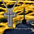 wholesale 925 Sterling Silver CZ Cross Pendant Necklaces - Always Be With You for Family & Friends-0-2