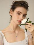 wholesale 925 Sterling Silver Cross Pendant with Sunflower and Ladybugs Necklace for Women-0-5