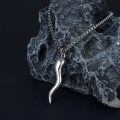 wholesale 925 Sterling Silver Swoosh Pendant Necklace-0-3