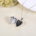 wholesale 925 Sterling Silver Heart Dragonfly Photo Frame Pendant Necklace for Women Wife Girlfriend-0-1