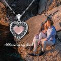 wholesale 925 Sterling Silver Blue Crystal Heart Locket Necklace for Women - Always in My Heart-0-54