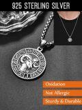 wholesale 925 Sterling Silver Aries Zodiac Sign Necklace with Free Engraving Back Side - Birthday & Father's Day Gifts-0-4