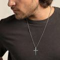 wholesale 925 Sterling Silver Cross Pendant With Nail Detail-0-1