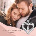 TOUPOP Sterling Silver Heart Initial A-Z Letter Pendant Necklace Gift-0-2
