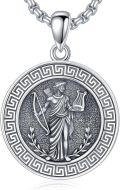 wholesale S925 Sterling Silver Apollo Greek God Necklace - Light, Music, Prophecy Pendant with Adjustable Chain, Gift Box, 22.2mm-0-0