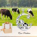 wholesale TOUPOP Cow Necklace 925 Sterling Silver Cute Cow Pendant Jewelry Necklace Cows Gifts For Women -0-2