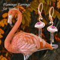wholesale 925 Sterling Silver Flamingo Dangle Drop Earrings Hand of Fatima Abalone Shell Feather Jewelry for Women Mothers Gifts-0-3