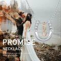 wholesale 925 Sterling Silver Infinity Horseshoe Pendant Necklace with Cubic Zirconia - Equestrian s for Women-0-4