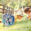 wholesale 925 Sterling Silver Tree of Life Couple Swing Pendant Necklace for Parents and Couples-0-4