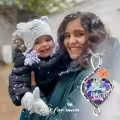 TOUPOP Sterling Silver & Crystal Mom Necklace 'I Love You For Always And Forever'-0-2