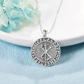 wholesale 925 Sterling Silver Tree of Life Pendant Norse Runes Amulet Jewelry for Men Women Gift-0-1