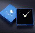 wholesale 925 Sterling Silver White Opal Butterfly Pendant Necklace Minimalist Charm s for Her-0-6