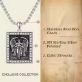 TOUPOP 925 Sterling Silver Saint Michael Pendant Necklace-0-2