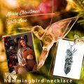 wholesale Sterling Silver Quartz Hummingbird Necklace Gift for Women Mom-0-36