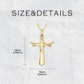 wholesale 14K Gold Crucifix Necklace Christian Jewelry for Women-0-5