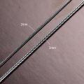 wholesale  Sterling Silver 2mm 3mm Franco Foxtail Chain Necklace for Men Women 18 26 Inch -0-5