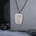 wholesale 925 Sterling Silver  Archangel Michael Pendant Necklaces for Men & Women-0-3