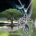 wholesale 925 Sterling Silver Jasper Tree of Life Pendant Necklace for Women Birthdays Gift Ideas-0-4