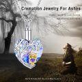 wholesale 925 Sterling Silver Blue Crystal Owl Heart Tree of Life Cremation Jewelry with Funnel-0-5