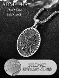 wholesale 925 Sterling Silver Zodiacl Bodhisattva Pendant Necklace  Buddha Talisman Protection Jewelry for Men with 24+2 mm Round Chain-0-3