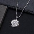wholesale Sterling Silver Stone Zodiac Necklace 12 Constellation Horoscope Pendant-0-28