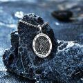 wholesale 925 Sterling Silver St Michael Archangel Protect Us Medal Necklace for Men & Women-0-4