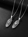 wholesale 925 Sterling Silver Metal Stone Virgin Mary Pendant Necklace for Women Men Christian s-0-2